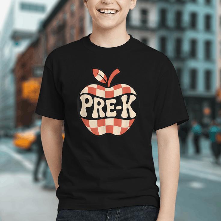 Groovy Apple Pre-K Vibes Back to School Youth T-shirt Groovy Apple Pre-K Vibes Back to School Youth T-shirt