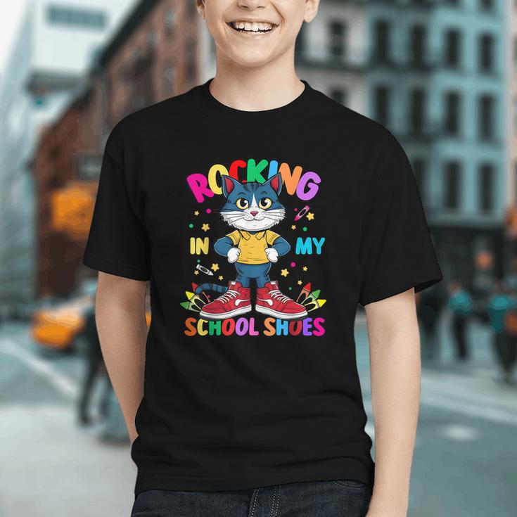 Groovy Cat Rocking into Back to School Youth T-Shirt