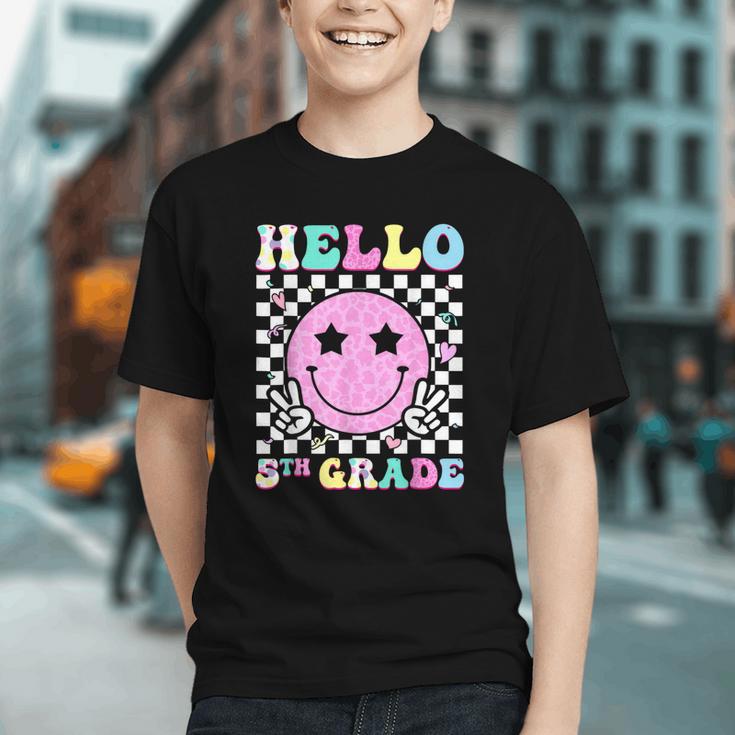 Groovy Fifth Grade Vibes Back to School Youth T-Shirt Groovy Fifth Grade Vibes Back to School Youth T-Shirt