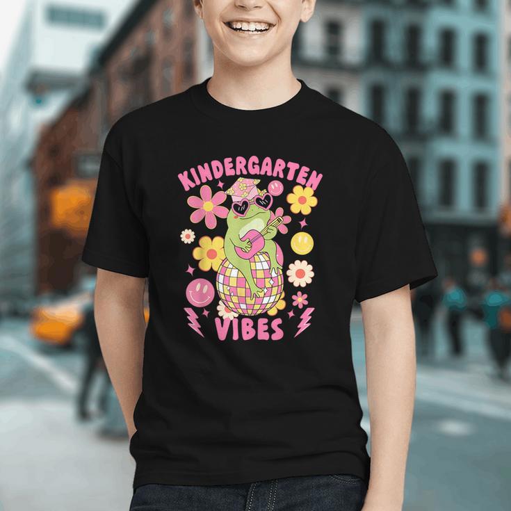 Groovy Frog Vibes: Hop Back to School Youth T-Shirt Groovy Frog Vibes: Hop Back to School Youth T-Shirt
