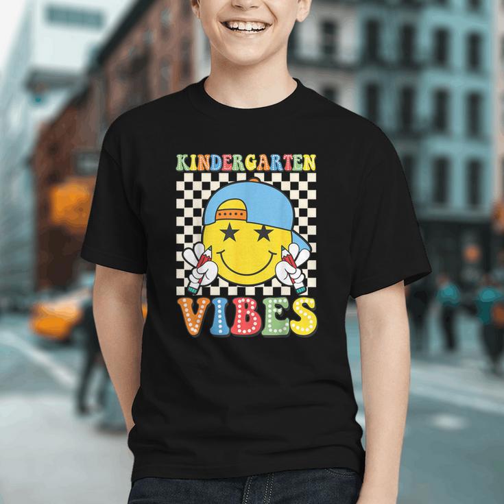 Groovy Kindergarten Vibes Back to School Youth T-shirt