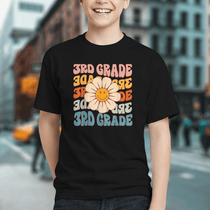 Groovy Third Grade Vibes Back to School Youth T-shirt