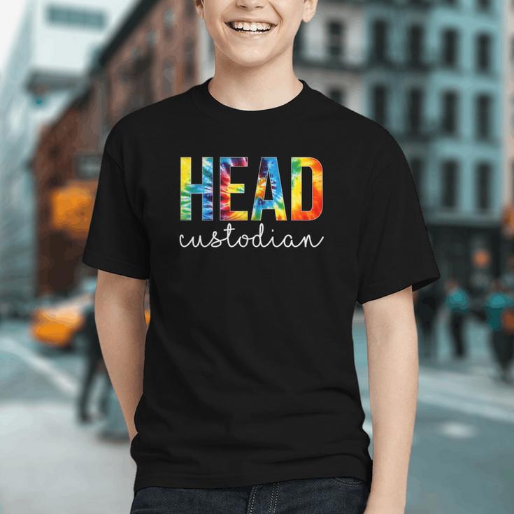 Groovy Tie Dye Head Custodian Back to School Youth T-shirt Groovy Tie Dye Head Custodian Back to School Youth T-shirt
