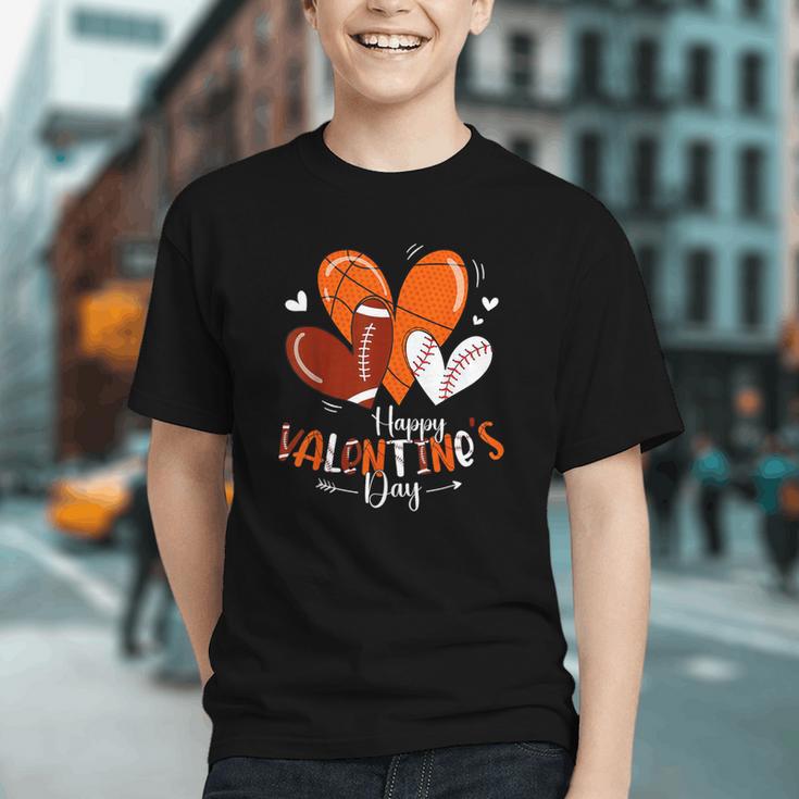 Happy Valentines Day Basketball Baseball Football Boys Graphic Youth Happy Valentines Day Basketball Baseball Football Boys Graphic Youth