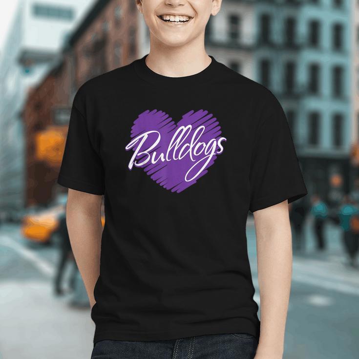 Heart of the Pack! Bulldog Back to School Youth T-shirt