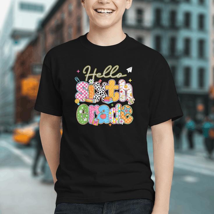 Hello 6th Grade First Day Of School Back To School Boy Girls Graphic Youth Hello 6th Grade First Day Of School Back To School Boy Girls Graphic Youth