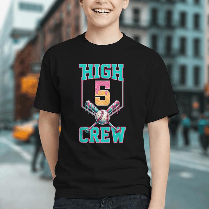 Hi 5 Birthday Party Decorations For Boy Baseball Drip 5th Graphic Youth Hi 5 Birthday Party Decorations For Boy Baseball Drip 5th Graphic Youth