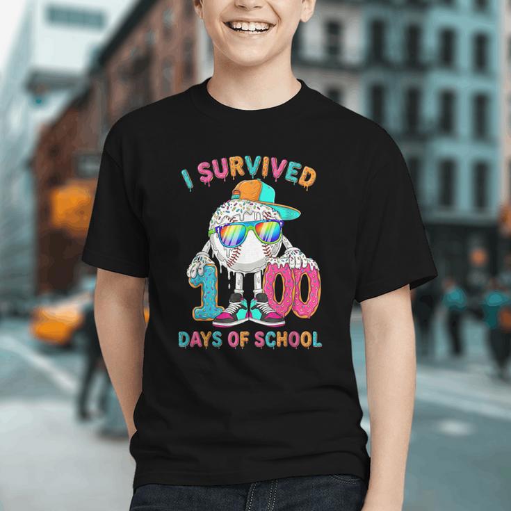 HUGvyn I Survived 100 Days Of School Baseball 6 7 Ice Cream Graphic Youth HUGvyn I Survived 100 Days Of School Baseball 6 7 Ice Cream Graphic Youth