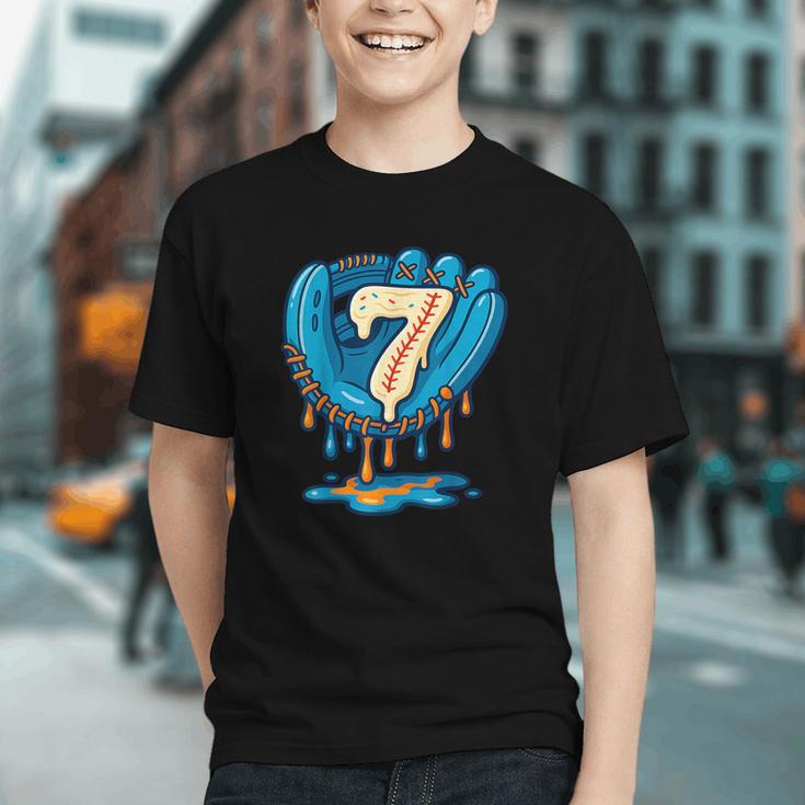 Ice Cream Baseball Glove 7th Birthday Edition Graphic Youth