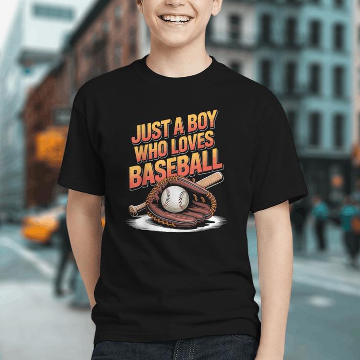 Just A Boy Who Loves Baseball Player Kids Graphic Youth Just A Boy Who Loves Baseball Player Kids Graphic Youth