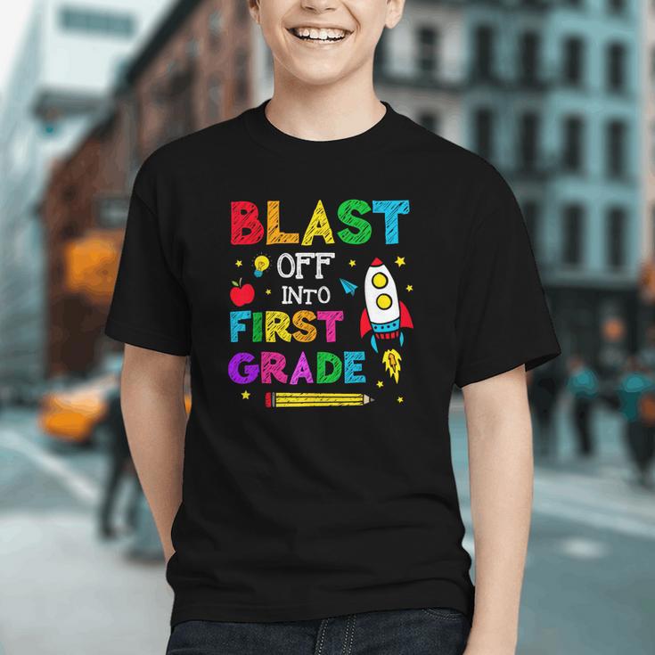 Launch into 1st Grade! Space Squad Back to School Youth T-Shirt