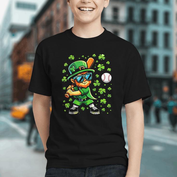 Leprechaun Playing Baseball Happy St Patricks Day Men Boys Graphic Youth Leprechaun Playing Baseball Happy St Patricks Day Men Boys Graphic Youth