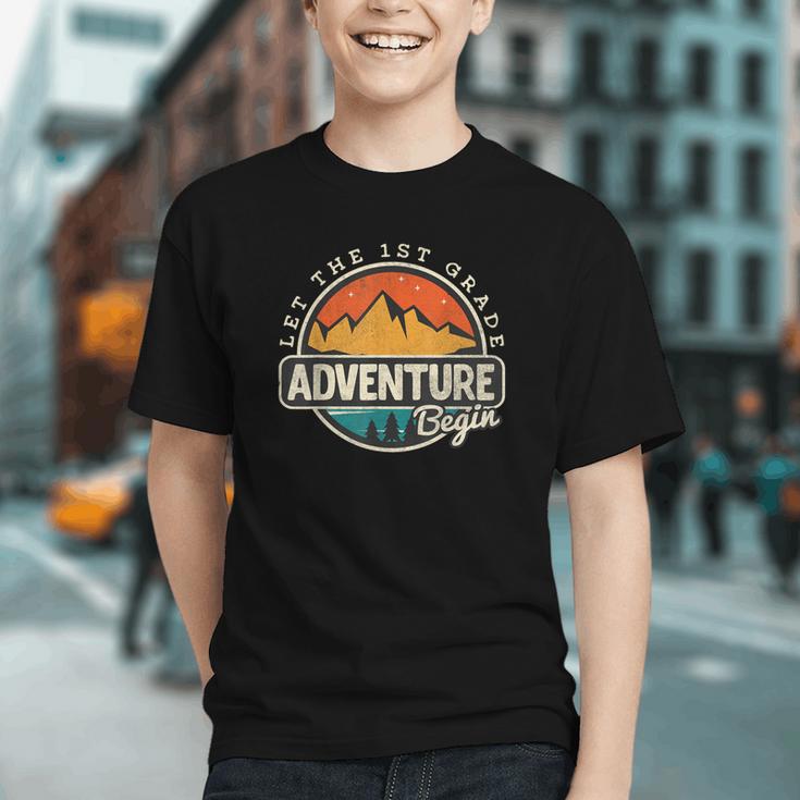 Let the 1st Grade Adventure Begin Back to School Youth T-Shirt Let the 1st Grade Adventure Begin Back to School Youth T-Shirt