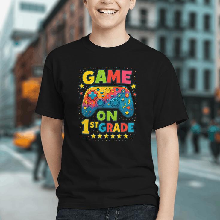Level Up to 1st Grade! Gamer Back to School Youth T-Shirt Level Up to 1st Grade! Gamer Back to School Youth T-Shirt