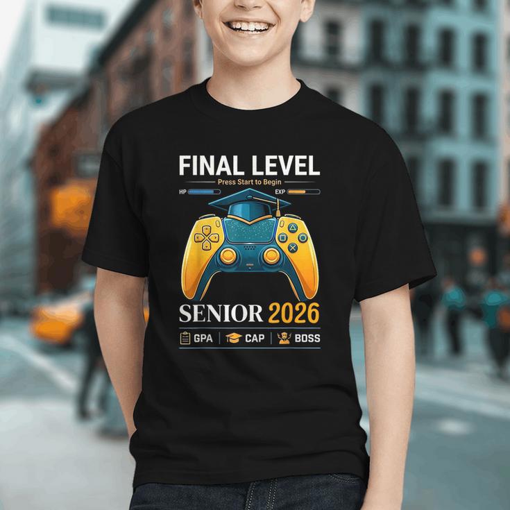 Level Up Your Senior Year! Gamer Class of 2026 Youth T-shirt Level Up Your Senior Year! Gamer Class of 2026 Youth T-shirt