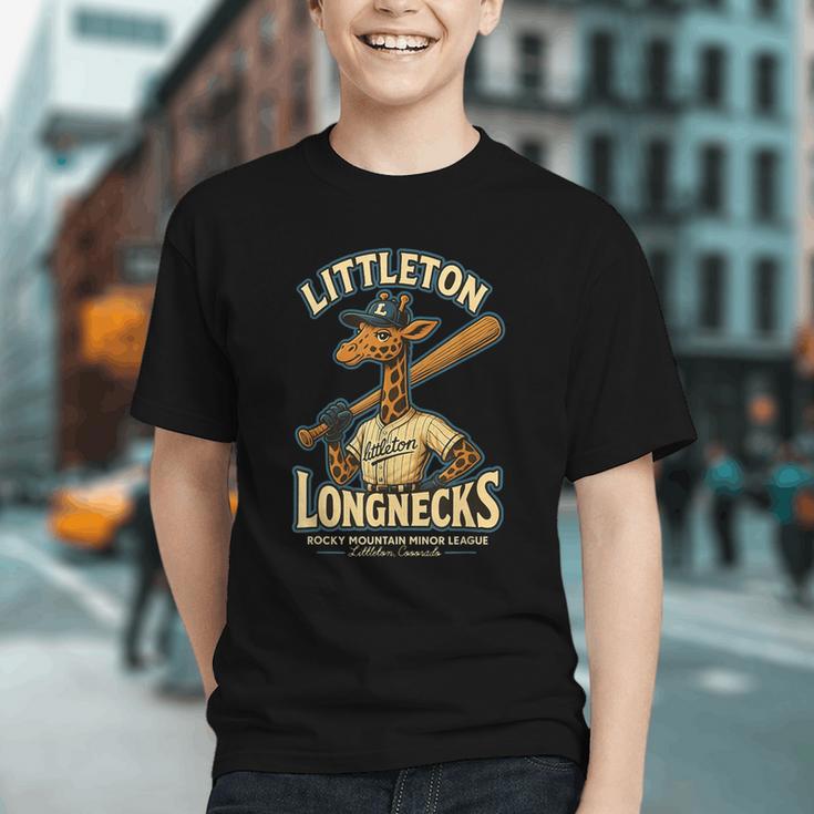 Littleton Longnecks Retro Minor League Baseball Graphic Youth Littleton Longnecks Retro Minor League Baseball Graphic Youth