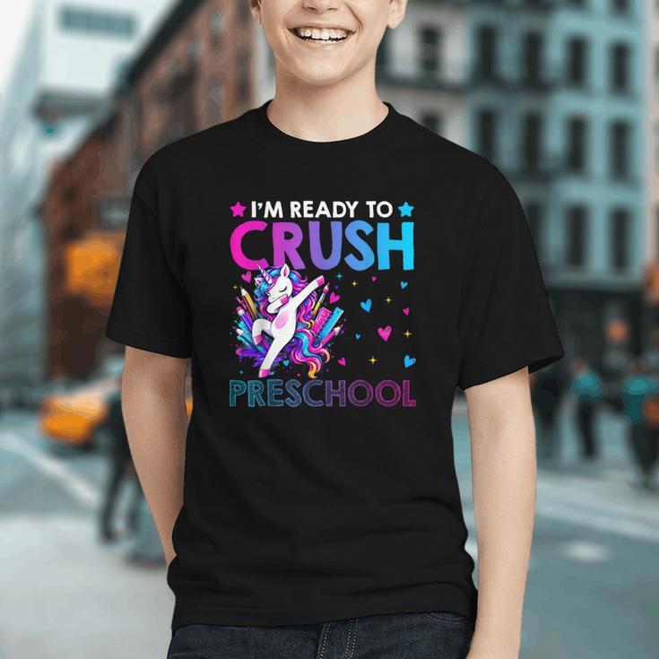 Magical Unicorn Dabbing into Preschool Back to School Youth T-Shirt Magical Unicorn Dabbing into Preschool Back to School Youth T-Shirt