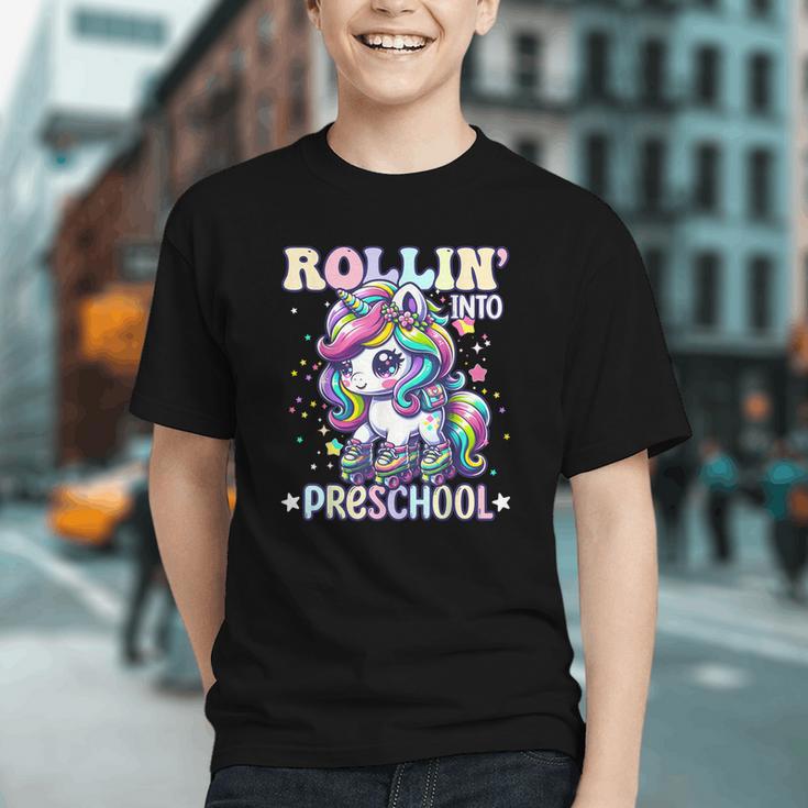 Magical Unicorn Rollin Into Pre-K Back to School Youth T-Shirt Magical Unicorn Rollin Into Pre-K Back to School Youth T-Shirt