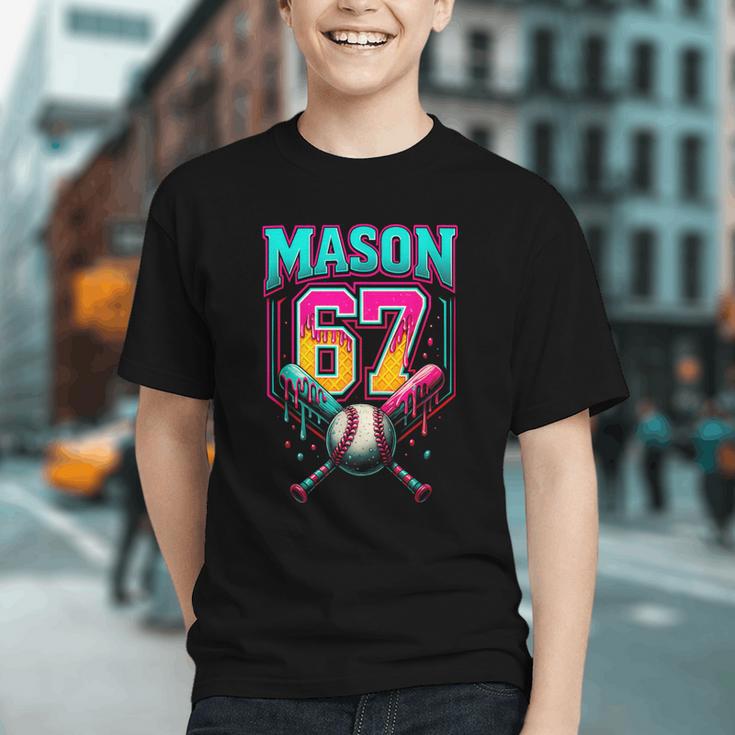 Mason 67 Ice Cream Drip Baseball Ice Cream Drip Graphic Youth Mason 67 Ice Cream Drip Baseball Ice Cream Drip Graphic Youth