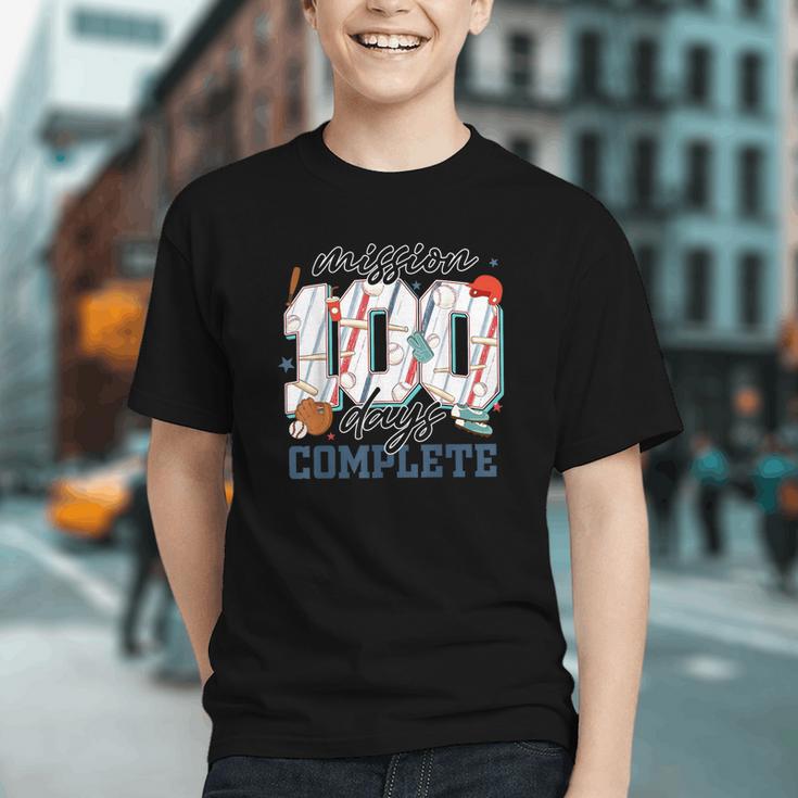 Mission 100 Days Complete Baseball 100th Day Of School Boys Graphic Youth