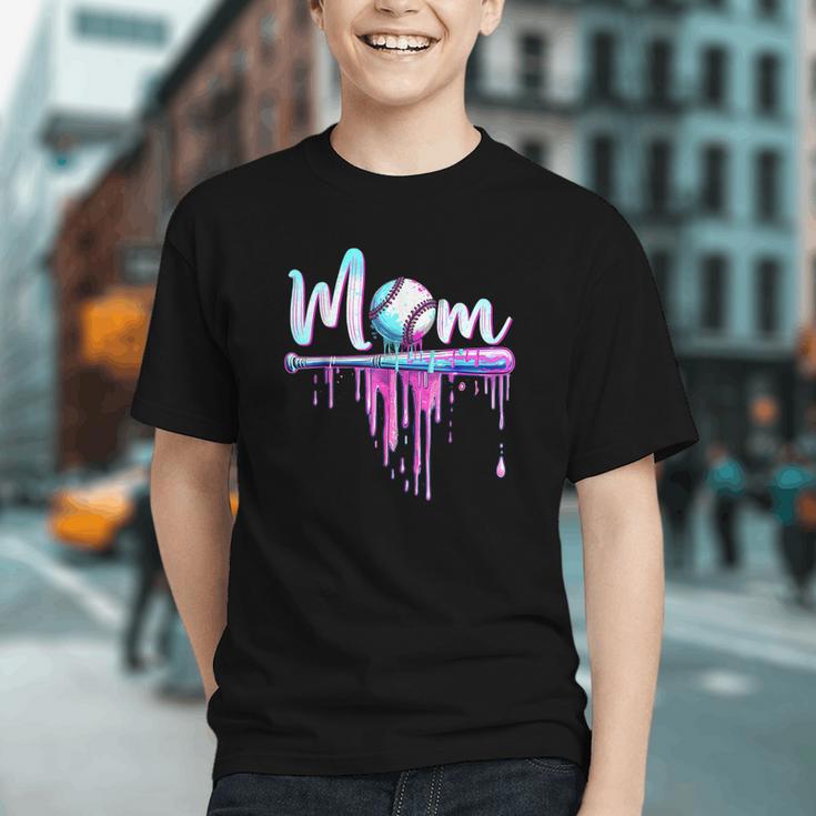 Mom Baseball Ice Cream Drip Birthday Boy Family Graphic Youth Mom Baseball Ice Cream Drip Birthday Boy Family Graphic Youth