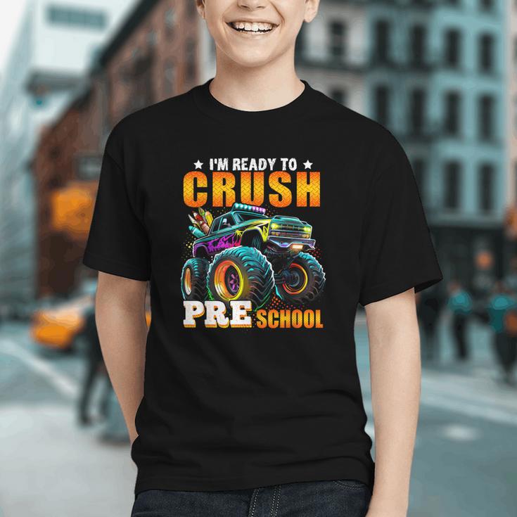 Monster Truck Preschool Crush! Back to School Youth T-shirt