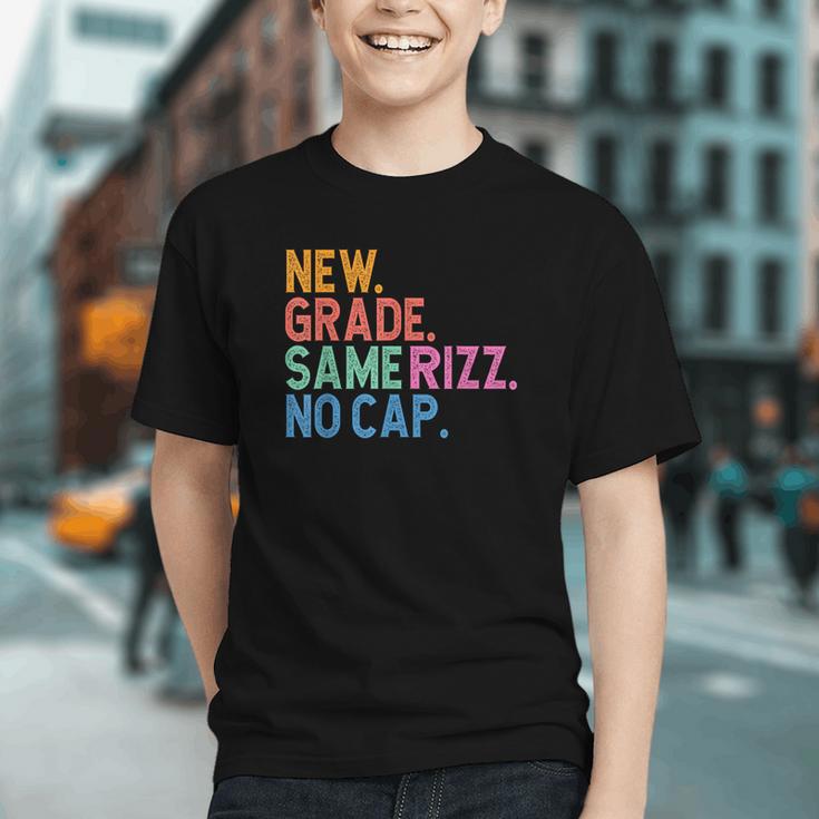 New Grade, Same Rizz! Back to School Youth T-shirt New Grade, Same Rizz! Back to School Youth T-shirt