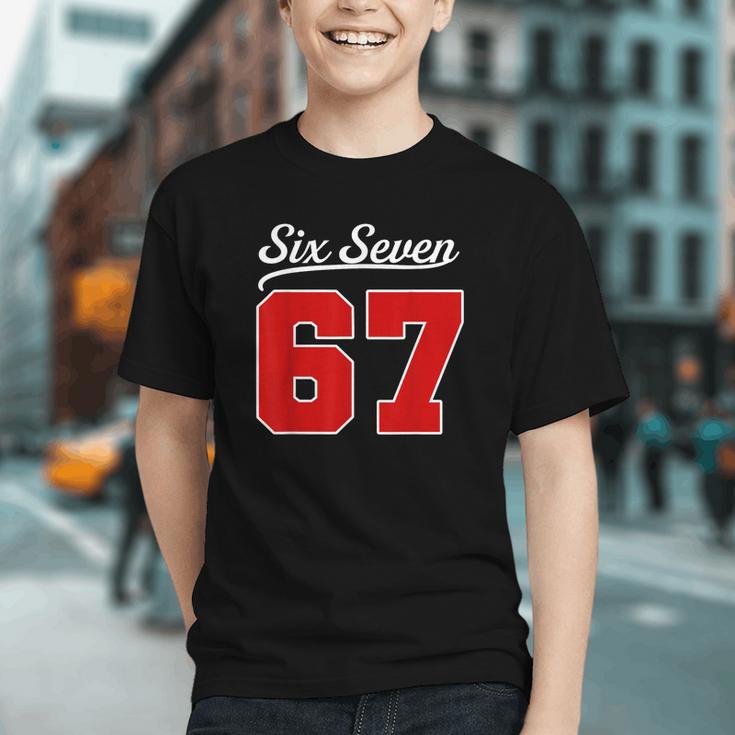 Number 67 Numbered Six Seven Baseball Jersey Style Team 67 Graphic Youth