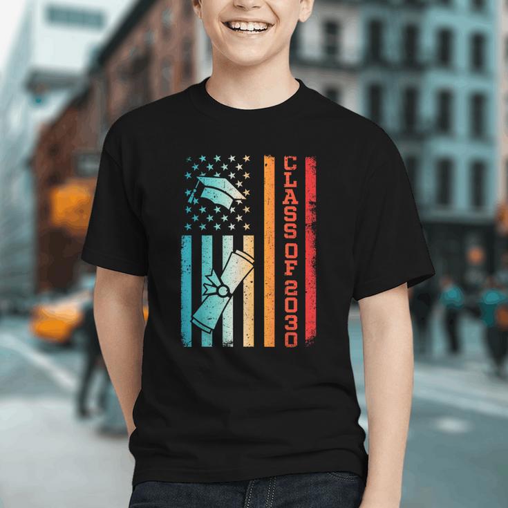 Patriotic Class of 2030 Back to School Youth T-Shirt