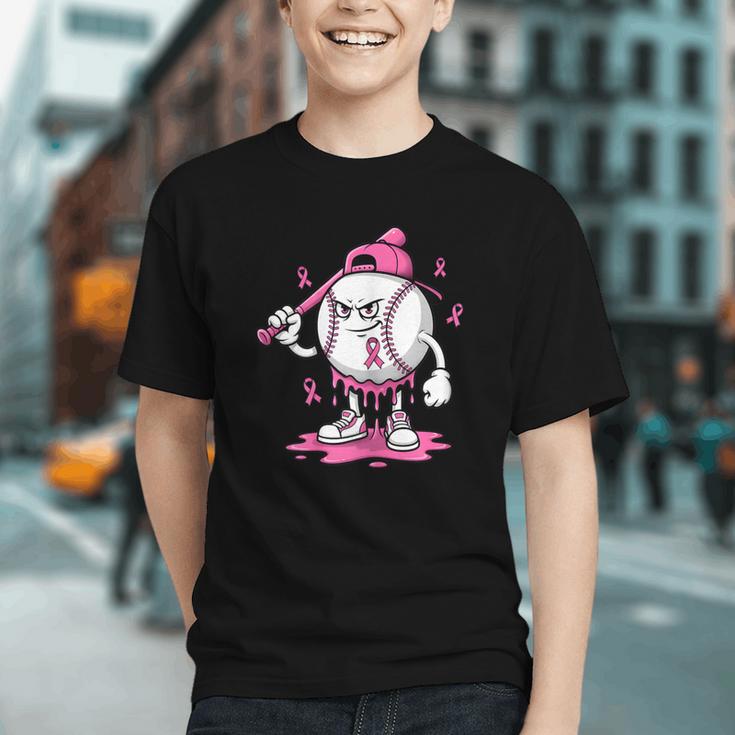Pink Ribbon Baseball Breast Cancer Awareness Graphic Youth Pink Ribbon Baseball Breast Cancer Awareness Graphic Youth