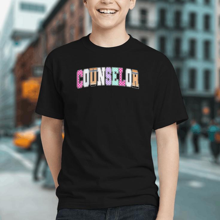 Preppy Checkered Counselor Life Back to School Youth T-Shirt Preppy Checkered Counselor Life Back to School Youth T-Shirt