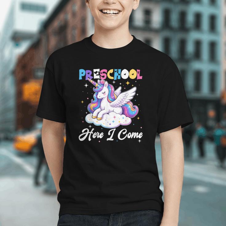 Preschool Here I Come Unicorn Back To School Girl Student Graphic Youth Preschool Here I Come Unicorn Back To School Girl Student Graphic Youth