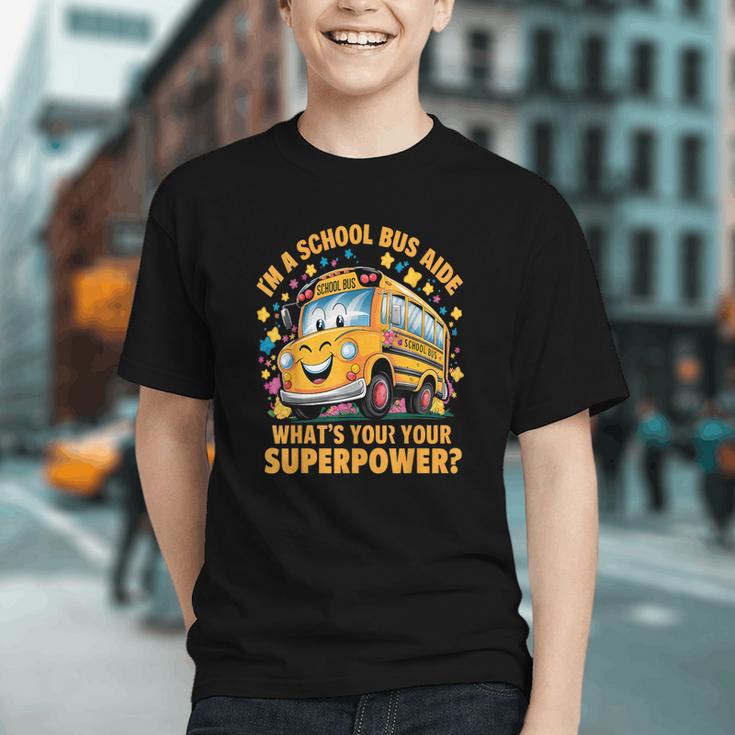 Proud School Bus Aide Back to School Youth T-Shirt Proud School Bus Aide Back to School Youth T-Shirt
