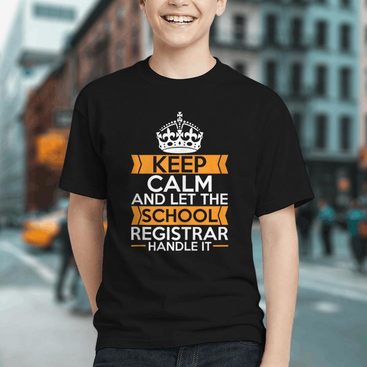 Proud School Registrar Back to School Youth T-Shirt Proud School Registrar Back to School Youth T-Shirt