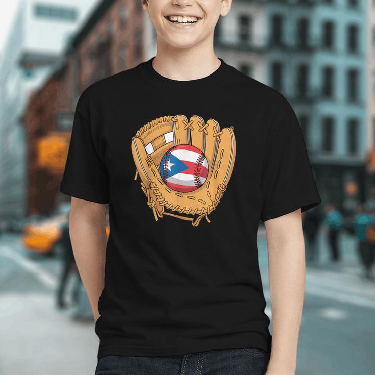 Puerto Rican Flag Baseball Player Boricua Pride Beisbol PR Graphic Youth Puerto Rican Flag Baseball Player Boricua Pride Beisbol PR Graphic Youth