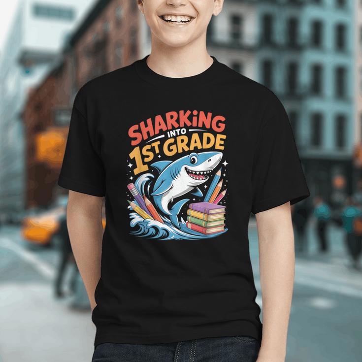 Ready to Attack 1st Grade! Back to School Shark Youth T-shirt Ready to Attack 1st Grade! Back to School Shark Youth T-shirt