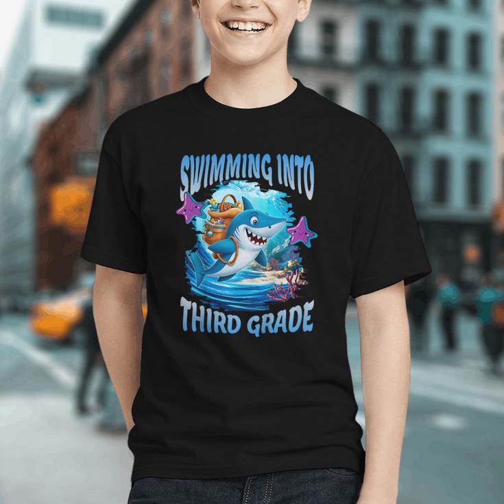 Ready to Attack 3rd Grade! Shark Back to School Youth T-shirt