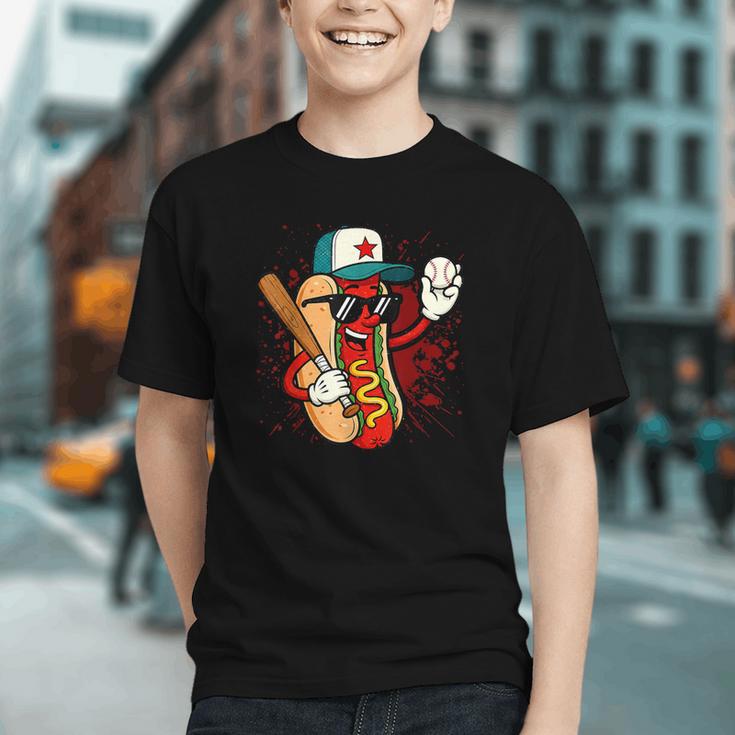 Retro Vintage Baseball Hot Dogs Graphic Youth Retro Vintage Baseball Hot Dogs Graphic Youth