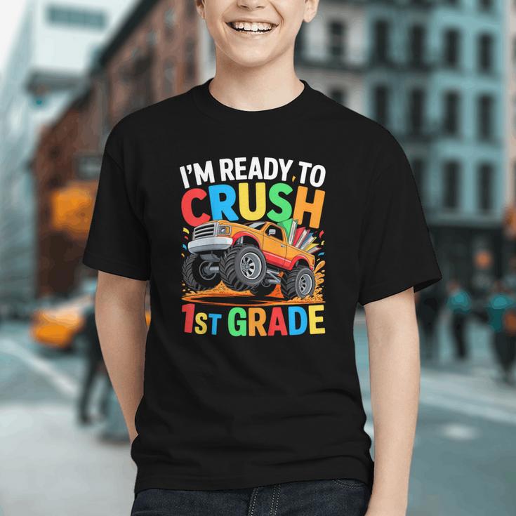 Roar into 1st Grade! Dinosaur Back to School Youth T-Shirt Roar into 1st Grade! Dinosaur Back to School Youth T-Shirt