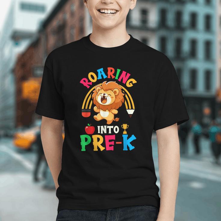 Roar Into Pre-K! Brave Lion Back to School Youth T-shirt Roar Into Pre-K! Brave Lion Back to School Youth T-shirt