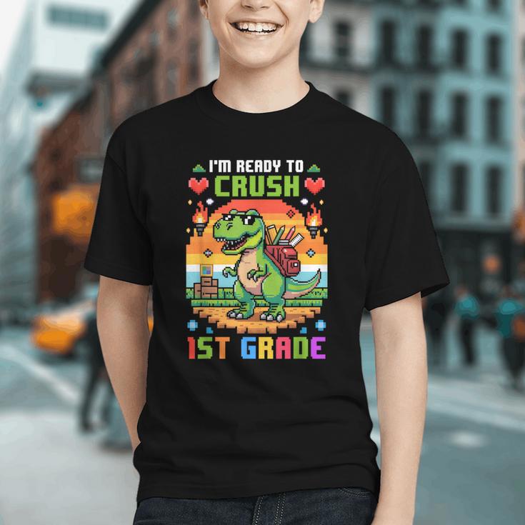 Roaring into 1st Grade! Dinosaur Back to School Youth T-shirt Roaring into 1st Grade! Dinosaur Back to School Youth T-shirt