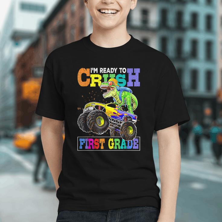 Roaring into 1st Grade! Dinosaur Back to School Youth T-shirt Roaring into 1st Grade! Dinosaur Back to School Youth T-shirt