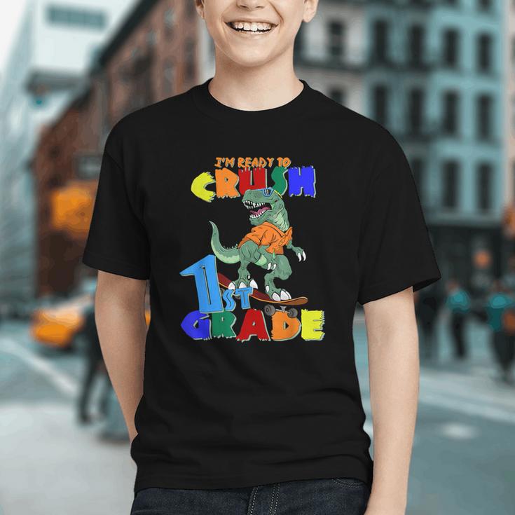 Roaring into 1st Grade! Dinosaur Back to School Youth T-shirt Roaring into 1st Grade! Dinosaur Back to School Youth T-shirt