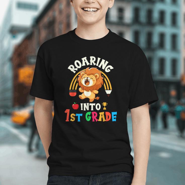 Roaring Into 1st Grade! Lion Back to School Youth T-shirt Roaring Into 1st Grade! Lion Back to School Youth T-shirt
