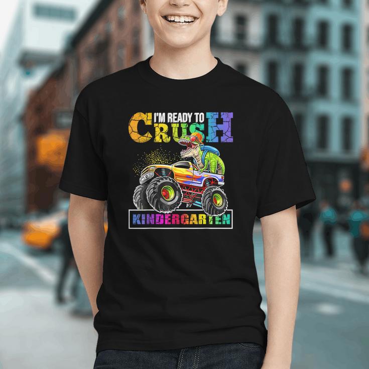 Roaring into Kindergarten! Dinosaur Back to School Youth T-shirt Roaring into Kindergarten! Dinosaur Back to School Youth T-shirt