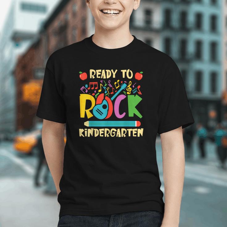 Rocking Into Kindergarten! Guitar Back to School Youth T-shirt