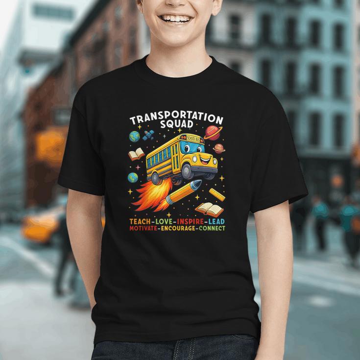 Roll with the Transportation Squad Back to School Youth T-shirt Roll with the Transportation Squad Back to School Youth T-shirt