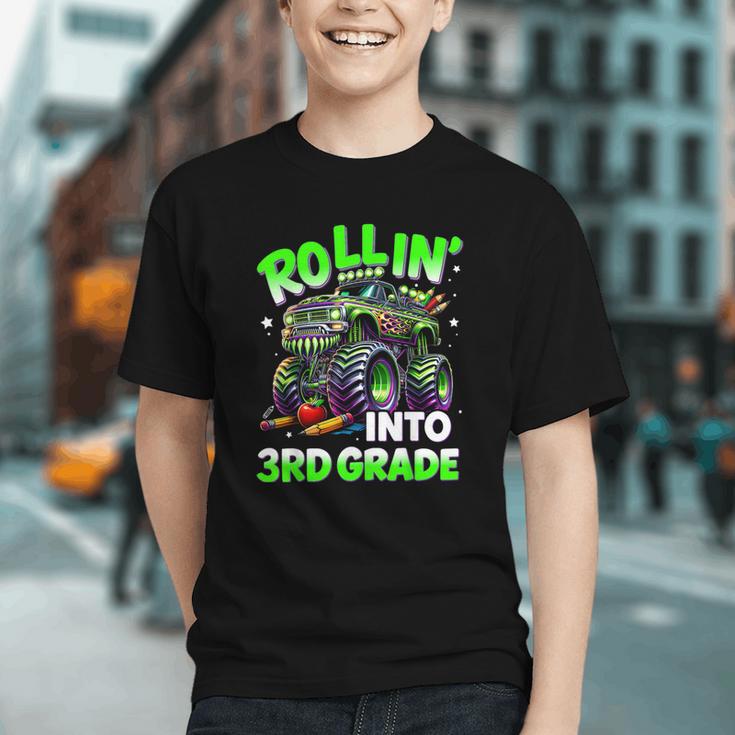 Rollin' Into 3rd Grade Monster Truck Back To School Boys Graphic Youth Rollin' Into 3rd Grade Monster Truck Back To School Boys Graphic Youth