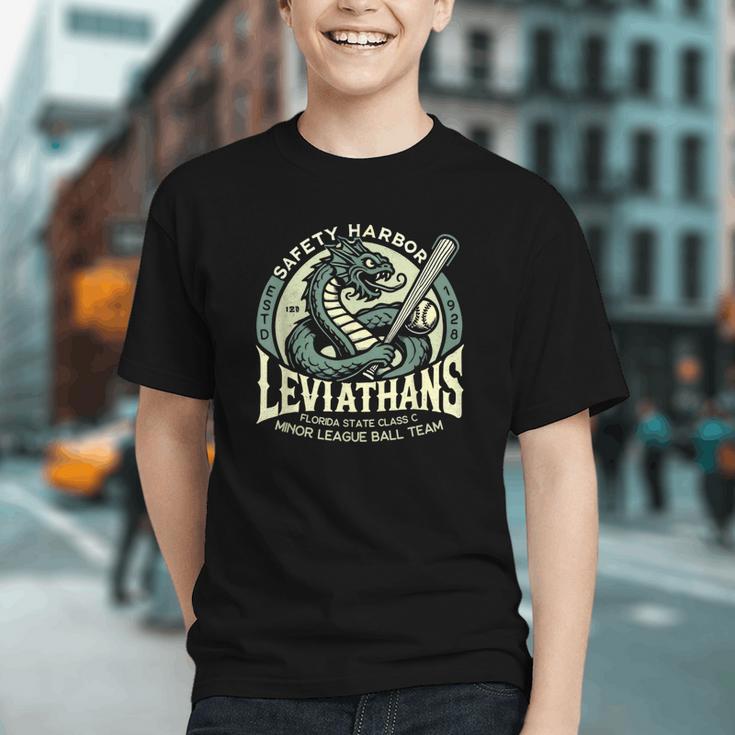 Safety Harbor Leviathans Retro Baseball Monster Graphic Youth