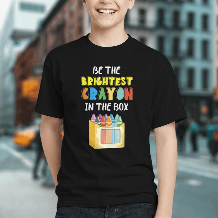 Shine Bright! Creative Crayon Back to School Youth T-shirt